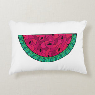 Sommarvattenmelonmosaik Prydnadskudde
