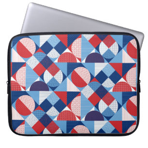Sommarvattnets geometri, sömlös mönster laptop fodral