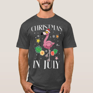 Sommarvecka i juli i flamingo t shirt