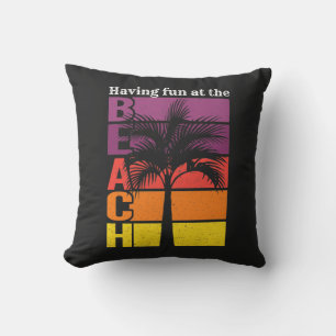 Sommarventilation med Roligt vid Beach Retro Kudde