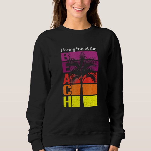 Sommarventilation med Roligt vid stranden T Shirt (Framsida)