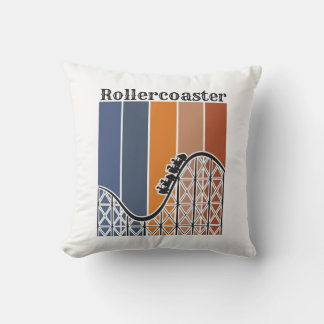 Sommarventilation Riding the Rollercoaster Retro Kudde