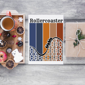 Sommarventilation Riding the Rollercoaster Retro Vykort