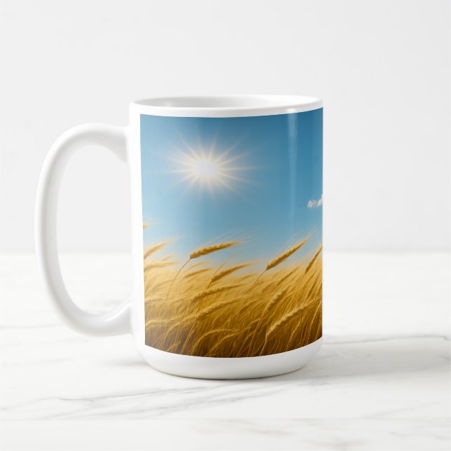 Sommarvete och Blå himmel Kaffemugg (Vänster)