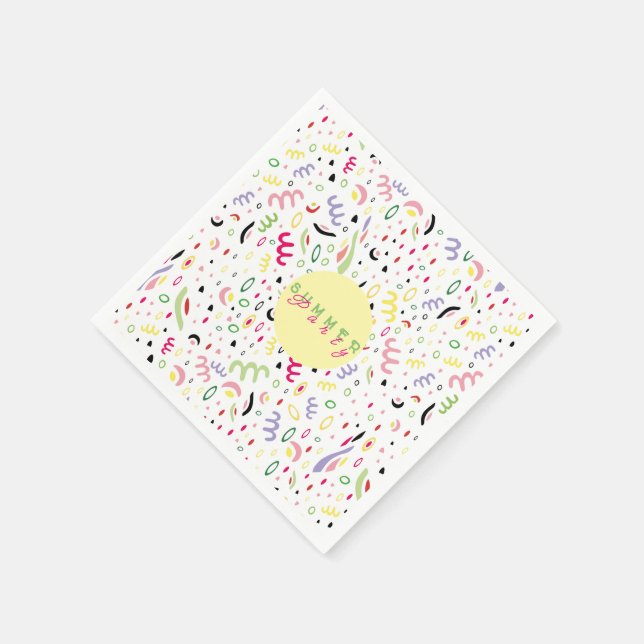 Sommarvibe. Pappersservett (Hörn)