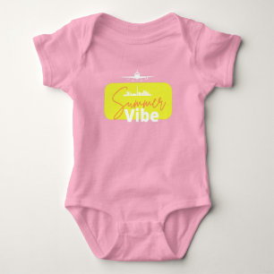 Sommarvibe söt rosa, färglös, adlig flicka t shirt