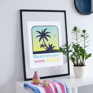 Sommarvibes design. poster