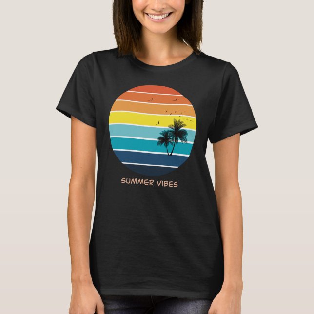 Sommarvibes, kvinna, T-shirt (Framsida)