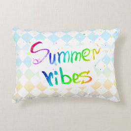 Sommarvibes målarkonstnärliga kreativets accentkud prydnadskudde