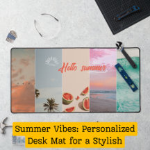 Sommarvibes: Personlig Desk Mat för en Snyggt