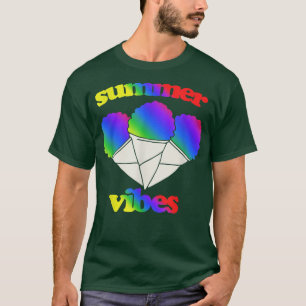 Sommarvibes retro rainbow snö cone T s 80 s Shirt