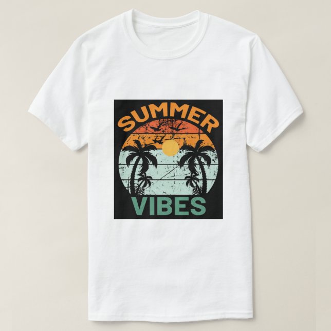 "Sommarvibes" T Shirt (Design framsida)