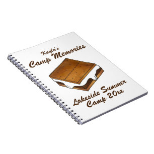 Sommarvideokamera Smore Smores Photo Album Anteckningsbok Med Spiral