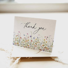Sommarvildblomma Tacksamhetskort Tack Kort