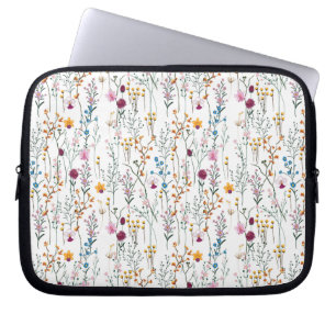 Sommarvildblommamönster Laptop Fodral