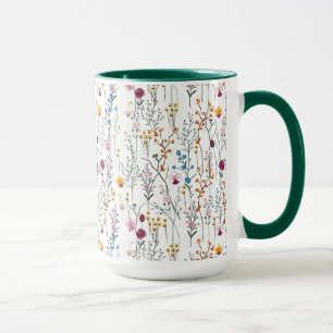 Sommarvildblommamönster Mugg