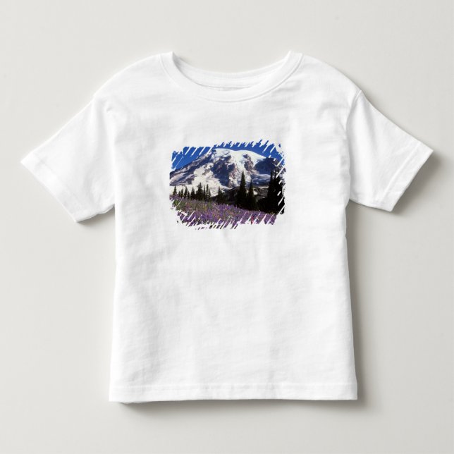 sommarvildblommor vid foten av Mount Rainier, 2 Tee (Framsida)
