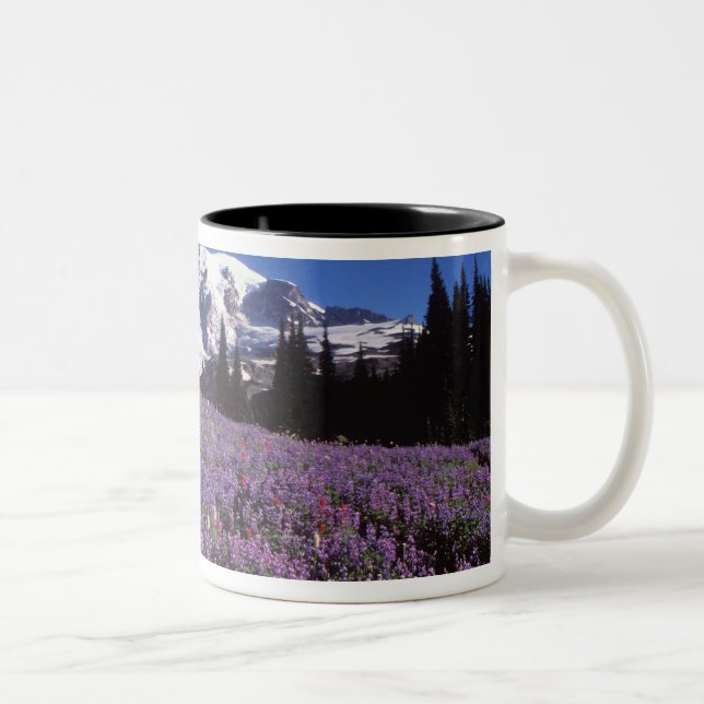 sommarvildblommor vid foten av Mount Rainier, Två-Tonad Mugg (Höger)