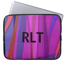 Sommarvind med initialer laptop sleeve