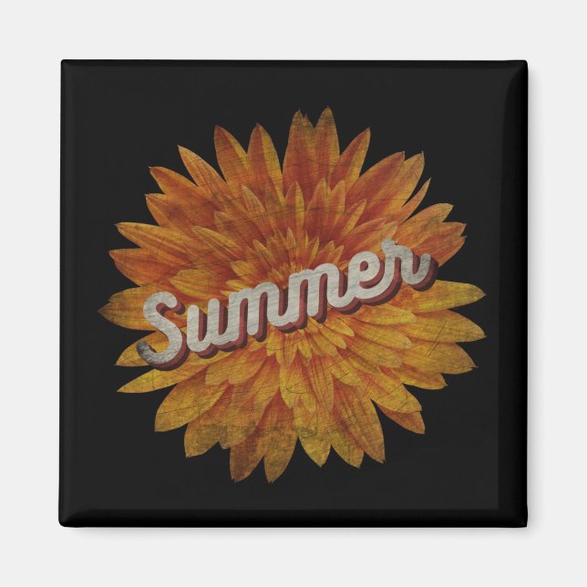 SOMMARVINTAGE SOLROS MAGNET (Framsidan)