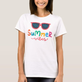 Sommarvisare och solglasögon t shirt
