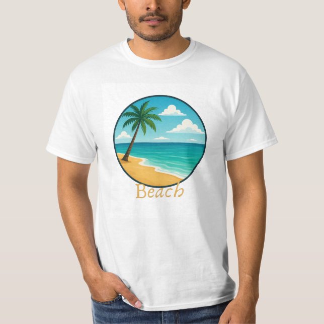 Sommarvisare T-shirt: Beach-utgåva T Shirt (Framsida)