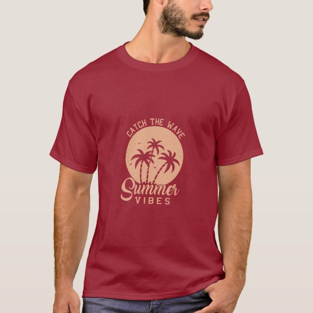 Sommarvisare T-shirt-design T Shirt (Framsida)