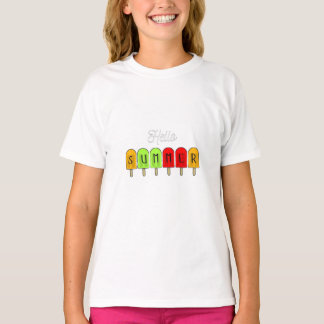 Sommarvit t-coola t shirt