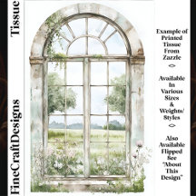 Sommarvy från det bågformade fönstret AN5 Decoupag