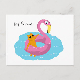 Sommarvykort med katt vykort