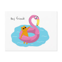 Sommarvykort med katt