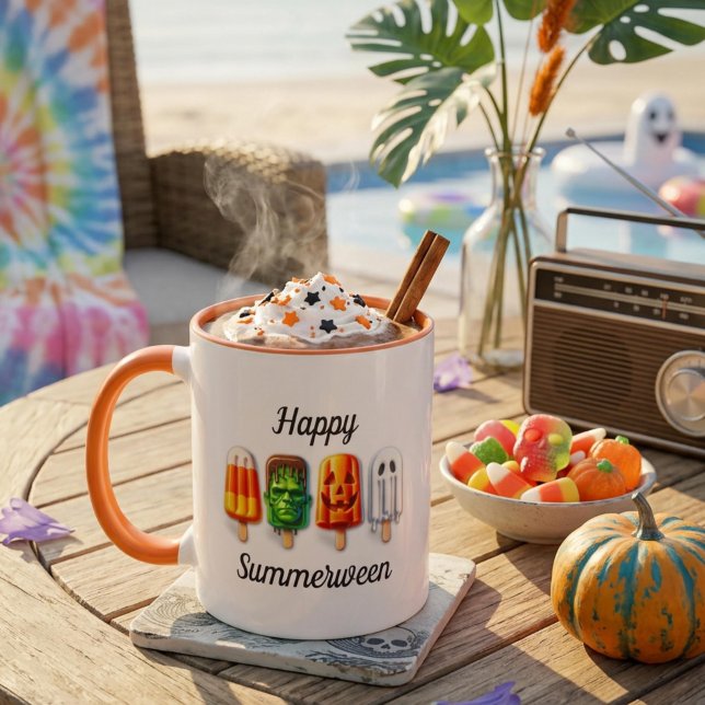 Sommarween Halloween Sommarfest Mugg (Skapare uppladdad)