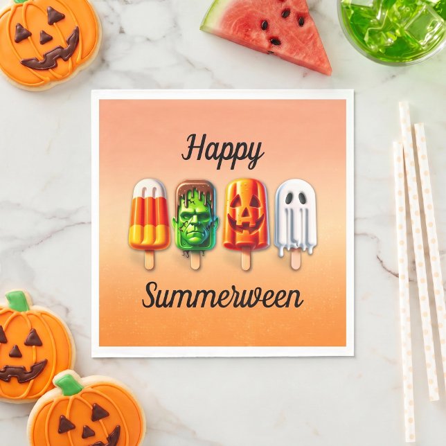 Sommarween Halloween Sommarfest Pappersservett (Skapare uppladdad)