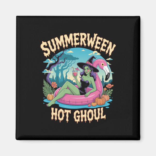 Sommarween-häxstämning Semester Magnet (Framsidan)