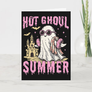 Sommarween Het Ghoul Sommar Rolig Söt Spökpool Kort