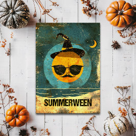 Sommarween Retro Häxig Sol Skum Sommar Vykort