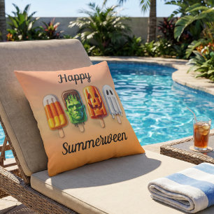 Sommarween Sommar Halloween Popsicles Kudde