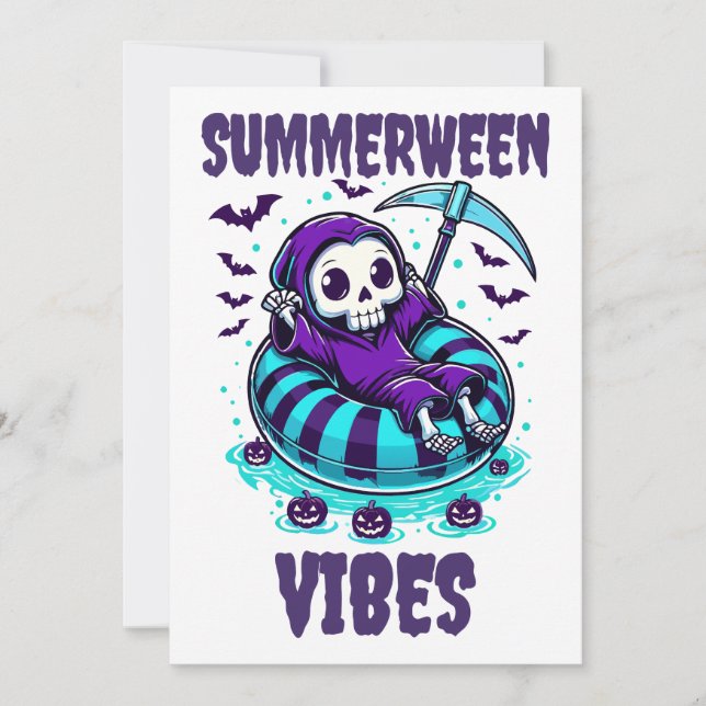 Sommarween-stämning – Reaper Avslappnad Inbjudningar (Framsida)
