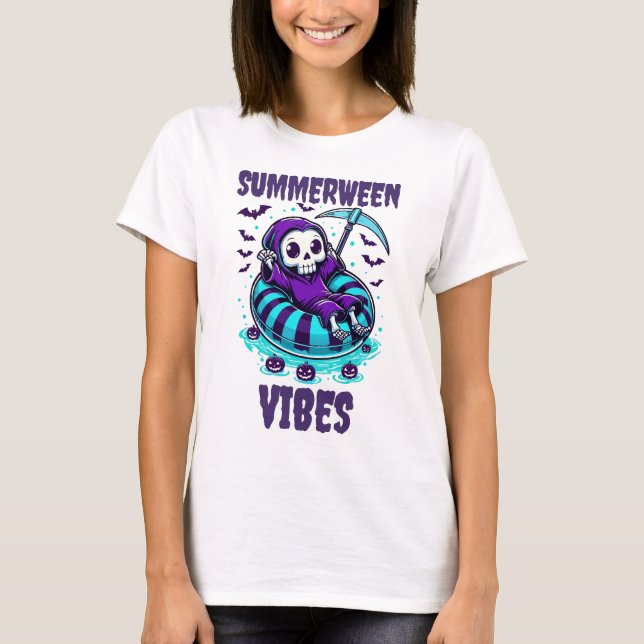 Sommarween-stämning – Reaper Avslappnad T Shirt (Framsida)