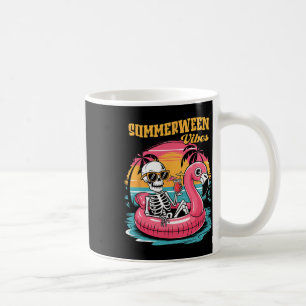 Sommarween-vibbar Skelett Sommarlov Rolig Ha Kaffemugg
