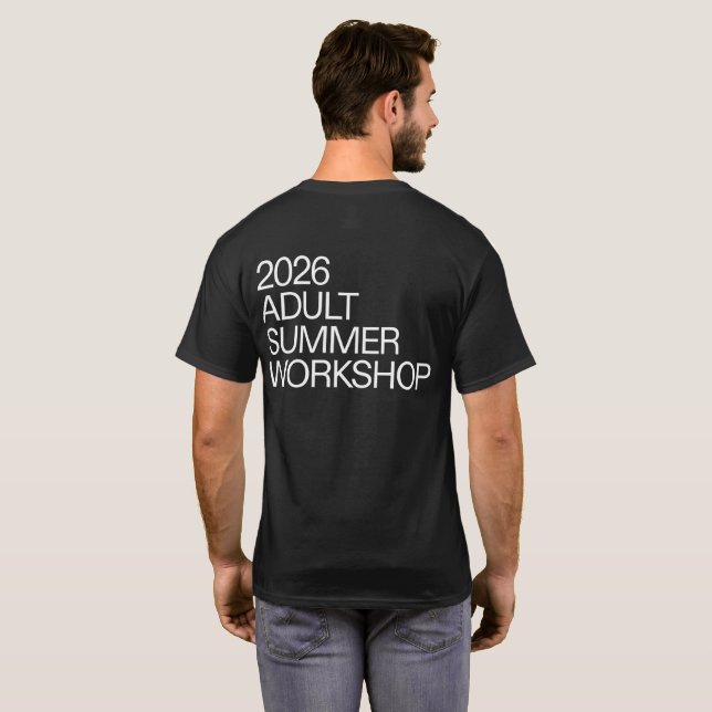 Sommarworkshop för vuxna 2026 T-shirt (Hel baksida)