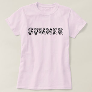 Sommarzebra tryck t shirt