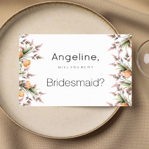 Sommblommor av sorten Botanisk rosa orange Bridesm Inbjudningar