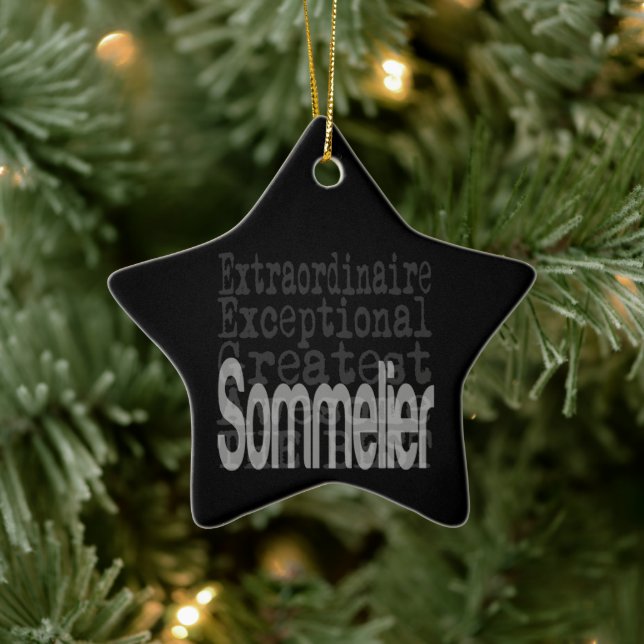 Sommelier Extraordinaire Keramisk Juldekoration (Träd)