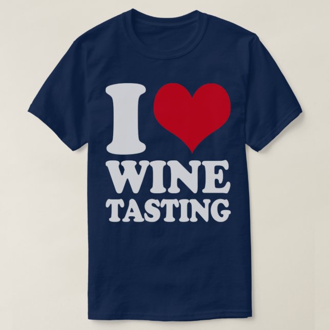 Sommelier I Kärlek Vin Taste Vin Taster T Shirt (Design framsida)