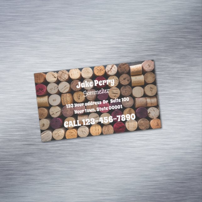 Sommelier Liquor Store Magnetiska Visitkort (In Situ)
