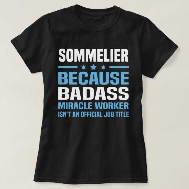 Sommelier T Shirt (Design framsida)