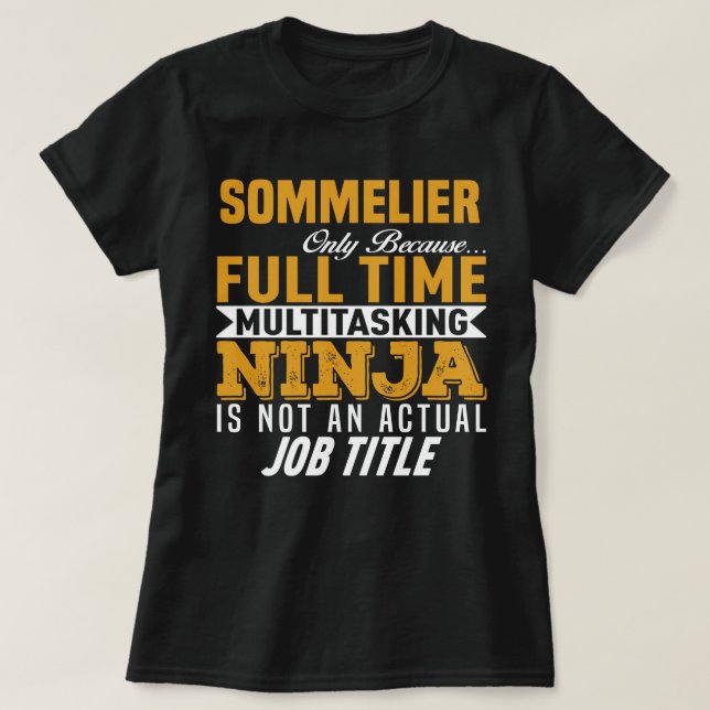 Sommelier T Shirt (Design framsida)