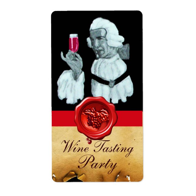 SOMMELIER VIN TASTING PARTY,RED VAX SEAL FRAKTSEDEL (Framsidan)