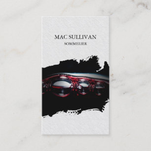 Sommelier Winery Alcohol Visitkort